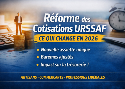Réforme des cotisations Urssaf des TNS : ce qui change à partir de 2026