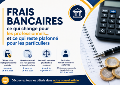 Frais bancaires : ce qui change pour les professionnels… et ce qui reste plafonné pour les particuliers