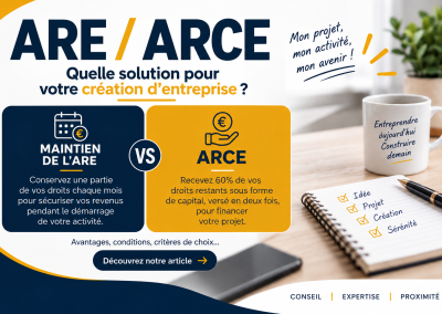 Création d’entreprise : faut-il choisir le maintien de l’ARE ou l’ARCE ?