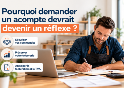 Pourquoi demander un acompte devrait devenir un réflexe